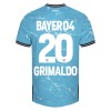 Maillot de Supporter Bayer 04 Leverkusen Alejandro Grimaldo 20 Troisième 2023-24 Pour Homme